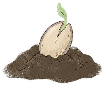 Illustration: wachsender Sprössling
